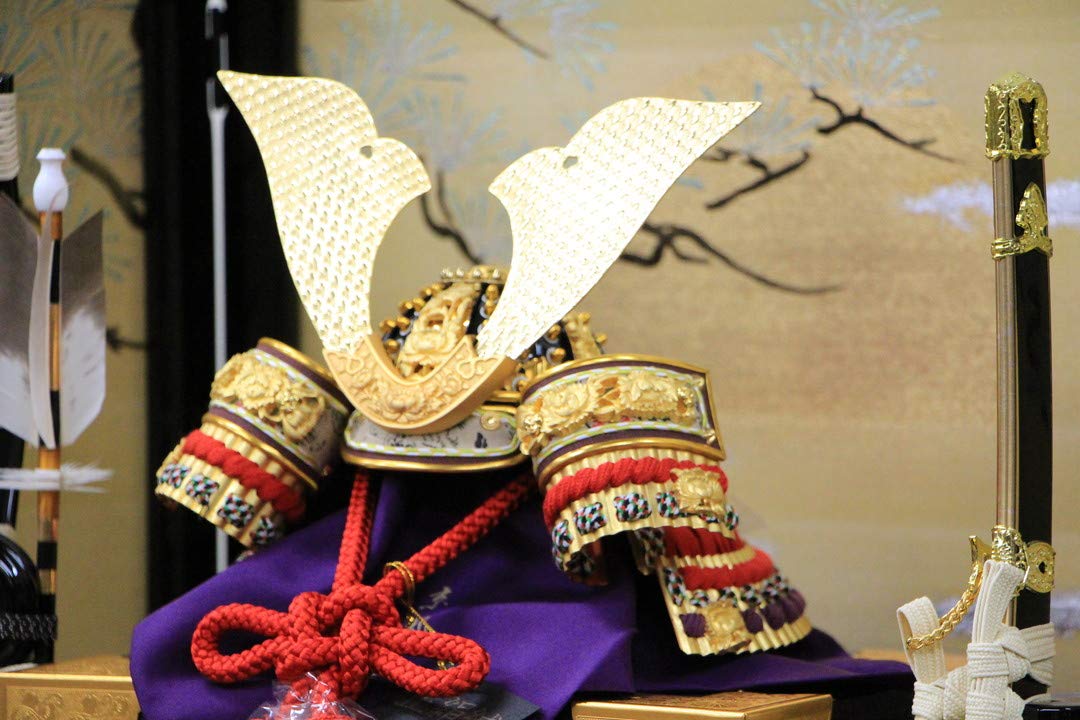 Amazon | 五月人形 10号 平安光雲作 京製兜 10号飛天兜赤金箔押ツヤ有